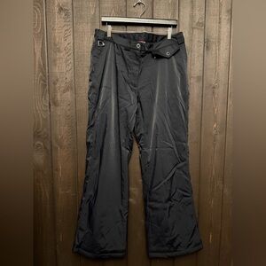 Marker Snow Pants Womens Sz 14 Black 34x31 Lined Nylon Winter Snowboard Ski EUC